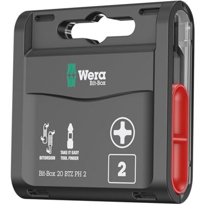 Wera Puntas, 2 x 25 mm, Set de 20 Piezas Wera Puntas, 2 x 25 mm, Set de 20 Piezas