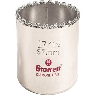 Starrett - D0176 - Diámetro 37 mm - Para diamante cerámica materiales - Sierra de perforación Starrett - D0176 - Diámetro 37 mm - Para diamante cerámica materiales - Sierra de perforación