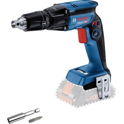 Bosch 18V System atornillador para placa de yeso a batería GTB 18V-45 (incl. 1 inserción del atornillador, 1 gancho para cinturón, 1 portapuntas, sin batería/cargador) Bosch 18V System atornillador para placa de yeso a batería GTB 18V-45 (incl. 1 inserción del atornillador, 1 gancho para cinturón, 1 portapuntas, sin batería/cargador)