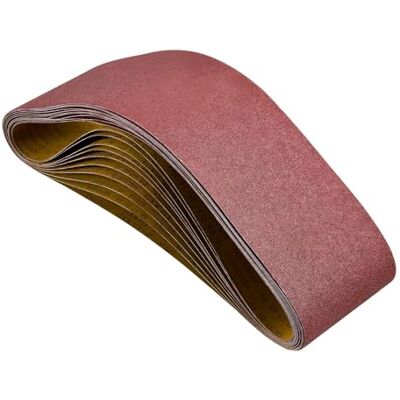 VEVOR Bandas de Lijado, 10 Unidades de Óxido de Aluminio de Grano 80 para Carpintería, Acero, Aluminio y Metales no Ferrosos, 152 x 1219 mm, para Reparaciones del Hogar y Proyectos de Bricolaje VEVOR Bandas de Lijado, 10 Unidades de Óxido de Aluminio de Grano 80 para Carpintería, Acero, Aluminio y Metales no Ferrosos, 152 x 1219 mm, para Reparaciones del Hogar y Proyectos de Bricolaje