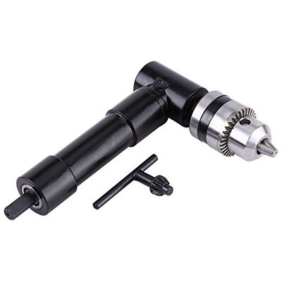 Walfront Adaptador de taladro de ángulo recto de cabeza de aluminio, Adaptador de taladro de vástago hexagonal de Herramienta de perforación de extensión de accesorio de 90 grados Walfront Adaptador de taladro de ángulo recto de cabeza de aluminio, Adaptador de taladro de vástago hexagonal de Herramienta de perforación de extensión de accesorio de 90 grados