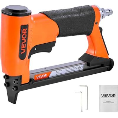 VEVOR Grapadora Neumática para Grapas de Alambre Fino Serie 80, Corona 12,8 mm, Longitud 6-16 mm, Carga Máxima 150 Piezas, para Tapicería, Carpintería y Proyectos de Bricolaje, 220 x 145 x 45 mm VEVOR Grapadora Neumática para Grapas de Alambre Fino Serie 80, Corona 12,8 mm, Longitud 6-16 mm, Carga Máxima 150 Piezas, para Tapicería, Carpintería y Proyectos de Bricolaje, 220 x 145 x 45 mm