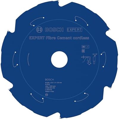 Bosch 1x Hoja de sierra circular EXPERT Fibre Cement cordless (para Tableros de fibrocemento, Ø mm, Professional Accesorios Sierra circular ingletadora sin cable) Bosch 1x Hoja de sierra circular EXPERT Fibre Cement cordless (para Tableros de fibrocemento, Ø mm, Professional Accesorios Sierra circular ingletadora sin cable)