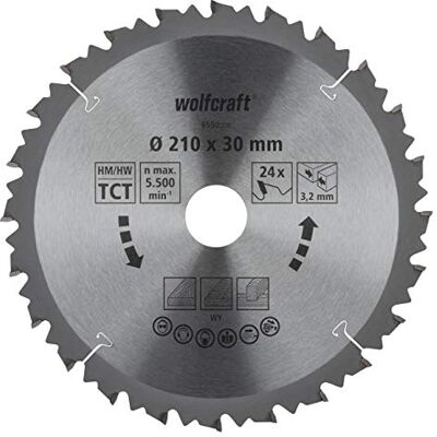 wolfcraft Disco de sierra de corte e ingleteado CT, serie marrón I I Cortes rápidos y bastos wolfcraft Disco de sierra de corte e ingleteado CT, serie marrón I I Cortes rápidos y bastos