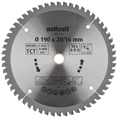 wolfcraft Disco de sierra circular de mano CV, serie lila nueva I I Cortes finos y limpios wolfcraft Disco de sierra circular de mano CV, serie lila nueva I I Cortes finos y limpios