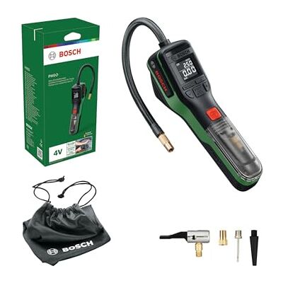 Bosch PNEO Bomba neumática a batería (Incl. Set de adaptadores de presión, batería de 4V y Bolsa de Tela) Bosch PNEO Bomba neumática a batería (Incl. Set de adaptadores de presión, batería de 4V y Bolsa de Tela)