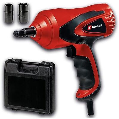 Einhell Llave de impacto para automóviles CC-HS 12/1 (12 V para el encendedor de cigarrillos, 350 Nm, incl. dos insertos de llave de vaso con cada vez 17/19 o 21/23 mm, maleta de plástico) Einhell Llave de impacto para automóviles CC-HS 12/1 (12 V para el encendedor de cigarrillos, 350 Nm, incl. dos insertos de llave de vaso con cada vez 17/19 o 21/23 mm, maleta de plástico)