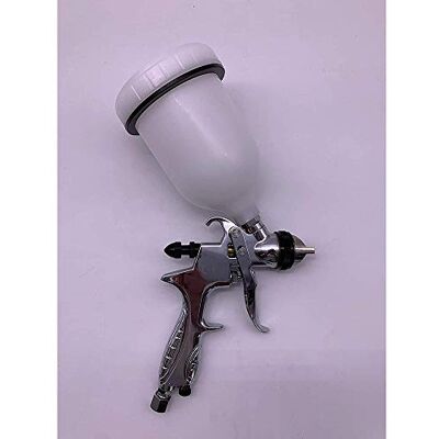 Cevik PRO Pistola de Pintura Profesional 1.7mm Acabado Suave y Uniforme Depósito 600cc Conexión Rápida Ideal para Esmaltes y Restauración Cevik PRO Pistola de Pintura Profesional 1.7mm Acabado Suave y Uniforme Depósito 600cc Conexión Rápida Ideal para Esmaltes y Restauración