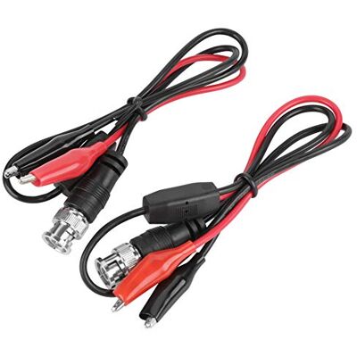 Vikye Cable de Sonda, Cable de Prueba de Osciloscopio, Conector Bnc De 2 Piezas Cable de Sonda de Prueba de Osciloscopio Conector Macho Bnc Q9 A Pinza de Cocodrilo Doble 0.5M Vikye Cable de Sonda, Cable de Prueba de Osciloscopio, Conector Bnc De 2 Piezas Cable de Sonda de Prueba de Osciloscopio Conector Macho Bnc Q9 A Pinza de Cocodrilo Doble 0.5M