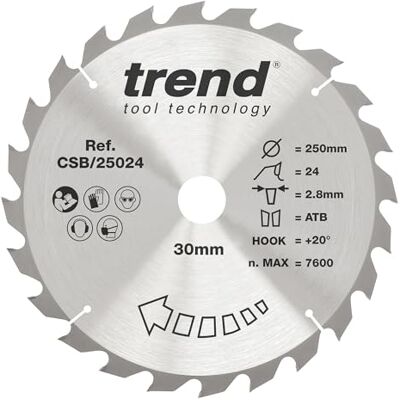 Trend CraftPro Sierra de Carburo de Tungsteno de 250mm - Uso General Trend CraftPro Sierra de Carburo de Tungsteno de 250mm - Uso General