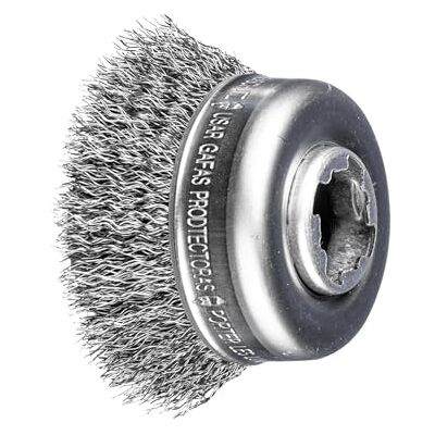 PFERD Cepillo para ollas, diámetro de 60 mm, sin trenzar, alambre de acero de 0,30 mm, alojamiento X-LOCK, – para cambio rápido y cómodo de herramientas PFERD Cepillo para ollas, diámetro de 60 mm, sin trenzar, alambre de acero de 0,30 mm, alojamiento X-LOCK, – para cambio rápido y cómodo de herramientas
