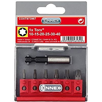 Connex Juego de puntas de destornilladores (pack de 7) Connex Juego de puntas de destornilladores (pack de 7)