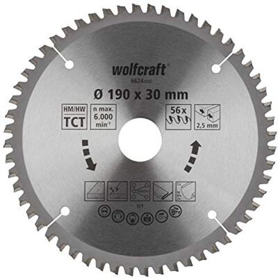 wolfcraft Disco de sierra circular de mano CV, serie lila nueva I I Cortes finos y limpios wolfcraft Disco de sierra circular de mano CV, serie lila nueva I I Cortes finos y limpios