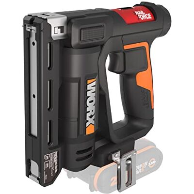 WORX Grapadora y Clavadora 2 en 1 a Batería 20V Sin Batería, Grapas 6-14mm y Clavos 15mm, 60 Disparos por Minuto, Ajuste de Profundidad WORX Grapadora y Clavadora 2 en 1 a Batería 20V Sin Batería, Grapas 6-14mm y Clavos 15mm, 60 Disparos por Minuto, Ajuste de Profundidad
