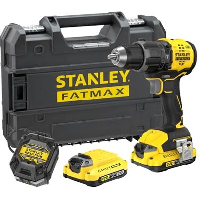 Stanley V20 Martillo perforador sin escobillas, incluye 2 baterías de iones de litio de 2,0Ah, cargador de 1,25 A y maletín ProStack, 18 V, 2 velocidades Stanley V20 Martillo perforador sin escobillas, incluye 2 baterías de iones de litio de 2,0Ah, cargador de 1,25 A y maletín ProStack, 18 V, 2 velocidades
