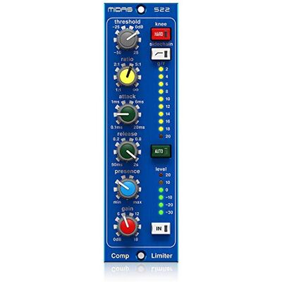 Midas COMPRESOR LIMITER 522 V2 Serie 500 Compresor/Limitador con control dinámico de presencia Midas COMPRESOR LIMITER 522 V2 Serie 500 Compresor/Limitador con control dinámico de presencia
