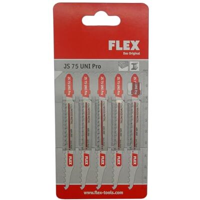 Flex - JS 75 UNI Pro VE 5 - Jigsaw blades Flex - JS 75 UNI Pro VE 5 - Jigsaw blades