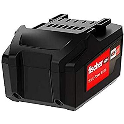 fischer Batería recargable FSS-B Batería (18 V, 4 Ah) con energía de iones de litio e indicador de capacidad integrada para verificar el estado de carga fischer Batería recargable FSS-B Batería (18 V, 4 Ah) con energía de iones de litio e indicador de capacidad integrada para verificar el estado de carga