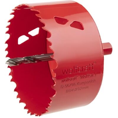 wolfcraft Sierra de corona BiM I I Para materiales de obra en seco, madera, plásticos y metales, profundidad de corte de 40 mm wolfcraft Sierra de corona BiM I I Para materiales de obra en seco, madera, plásticos y metales, profundidad de corte de 40 mm