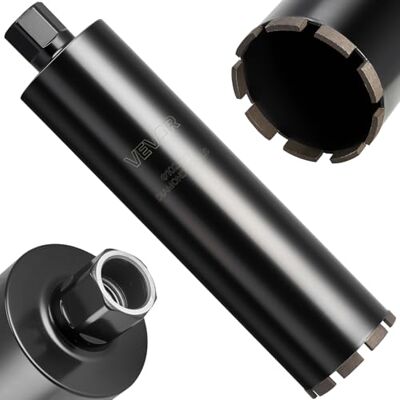 VEVOR Broca de Núcleo para Perforación en Húmedo, 102 mm Diámetro, 356 mm Profundidad, Tecnología de Soldadura de Alta Precisión, para Hormigón Armado, Ladrillo y Mampostería, 412 x 102 x 102 mm VEVOR Broca de Núcleo para Perforación en Húmedo, 102 mm Diámetro, 356 mm Profundidad, Tecnología de Soldadura de Alta Precisión, para Hormigón Armado, Ladrillo y Mampostería, 412 x 102 x 102 mm