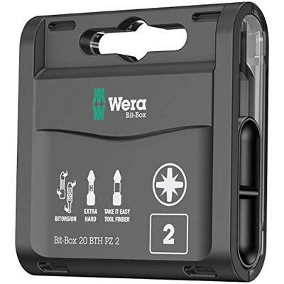 Wera Puntas, 2 x 25 mm, Set de 20 Piezas Wera Puntas, 2 x 25 mm, Set de 20 Piezas