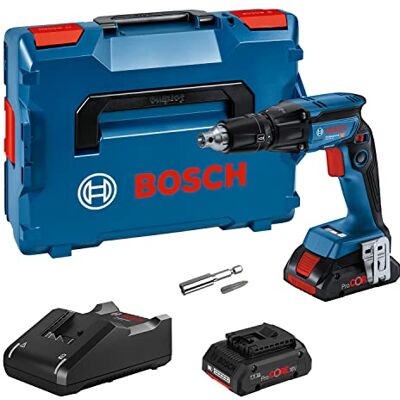 Bosch 18V System atornillador para placa de yeso a batería GTB 18-45 (incl. 2 baterías de 4,0 Ah ProCORE18V, cargador rápido GAL 18V-40, L-BOXX) Bosch 18V System atornillador para placa de yeso a batería GTB 18-45 (incl. 2 baterías de 4,0 Ah ProCORE18V, cargador rápido GAL 18V-40, L-BOXX)