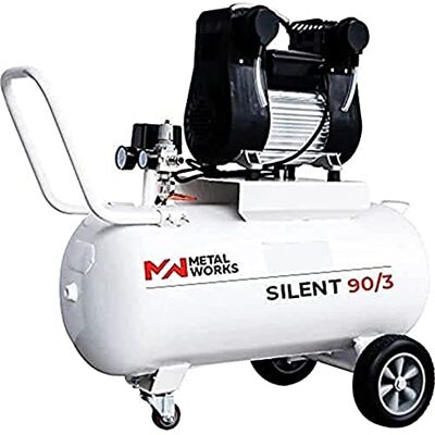 METALWORKS COMPRESOR SILENT 90/3 SIN ACEITE 90l 3CV marca METALWORKS COMPRESOR SILENT 90/3 SIN ACEITE 90l 3CV marca