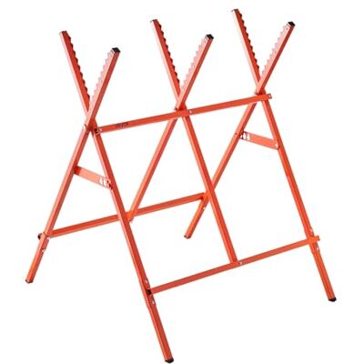 VEVOR Caballete de Sierra de Piernas Cruzadas, Carga de 117,9 kg, Caballete Plegable de Altura Ajustable con Patas Resistentes y Almohadillas Antideslizantes para Carpinteros y Contratistas VEVOR Caballete de Sierra de Piernas Cruzadas, Carga de 117,9 kg, Caballete Plegable de Altura Ajustable con Patas Resistentes y Almohadillas Antideslizantes para Carpinteros y Contratistas