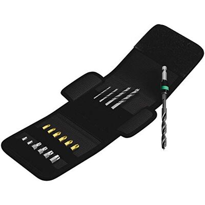 Wera Juego de Brocas Helicoidales para Madera y Puntas con 18 Piezas Wera Juego de Brocas Helicoidales para Madera y Puntas con 18 Piezas