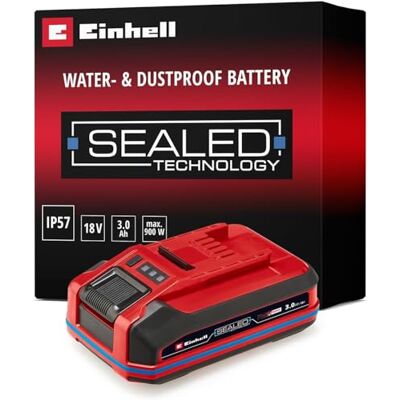 Einhell Original 18 V 3,0 Ah Sealed Power X-Change Plus (batería de 18 V, estanca al Agua y Polvo, Clase de protección IP57, de Uso Universal para Todos los aparatos Power X-Change, sin Cargador) Einhell Original 18 V 3,0 Ah Sealed Power X-Change Plus (batería de 18 V, estanca al Agua y Polvo, Clase de protección IP57, de Uso Universal para Todos los aparatos Power X-Change, sin Cargador)