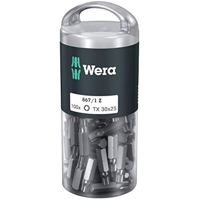 Wera 867/1 Puntas TORX® DIY 100, TX 30 x 25 mm, 100 piezas Wera 867/1 Puntas TORX® DIY 100, TX 30 x 25 mm, 100 piezas