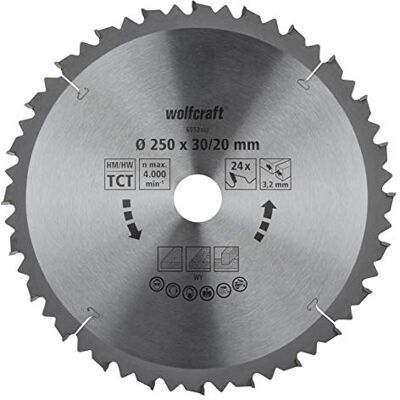 wolfcraft Disco de sierra de corte e ingleteado CT, serie marrón I I Cortes rápidos y bastos wolfcraft Disco de sierra de corte e ingleteado CT, serie marrón I I Cortes rápidos y bastos