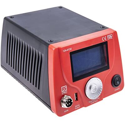 RS PRO Estación de soldadura LCD 60 W/220 → 240 V, tipo F, conector de protección de contacto, tipo G – UK 3 pines RS PRO Estación de soldadura LCD 60 W/220 → 240 V, tipo F, conector de protección de contacto, tipo G – UK 3 pines