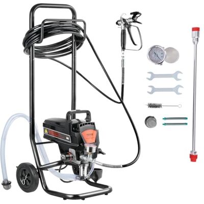 VEVOR Pulverizador de Pintura 950 W Máquinas Pintura Airless 2 L/min Pistola de Pulverización Eléctrica sin Aire con Carro Presión Máxima 3000 PSI con Manguera de 15 m para Pared, Mueble, Cercas VEVOR Pulverizador de Pintura 950 W Máquinas Pintura Airless 2 L/min Pistola de Pulverización Eléctrica sin Aire con Carro Presión Máxima 3000 PSI con Manguera de 15 m para Pared, Mueble, Cercas
