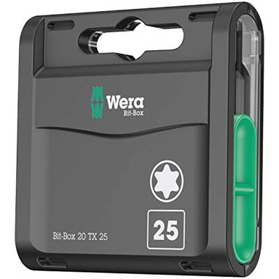 Wera Bit-Box 20 TX, Puntas TORX®, TX 25 x 25 mm, 20 piezas Wera Bit-Box 20 TX, Puntas TORX®, TX 25 x 25 mm, 20 piezas