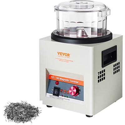 VEVOR Pulidora magnética de joyas de 800 g, pulidora rotativa de joyas profesional con rotación bidireccional de 2000 rpm, para joyería VEVOR Pulidora magnética de joyas de 800 g, pulidora rotativa de joyas profesional con rotación bidireccional de 2000 rpm, para joyería