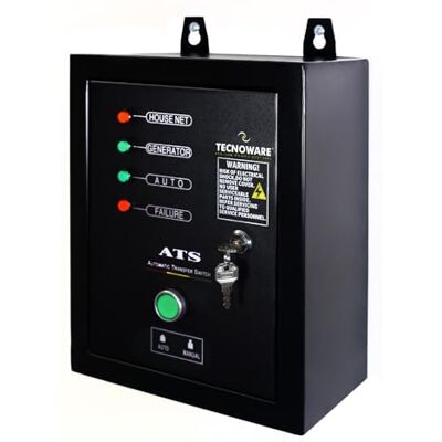 Tecnoware Power Systems ATS para Generador 4200VA-9200VA, Sistema de Arranque Eléctrico/Automático, Indicadores de Estado, Cargador de Batería Integrado, Selector Manual/Automático Tecnoware Power Systems ATS para Generador 4200VA-9200VA, Sistema de Arranque Eléctrico/Automático, Indicadores de Estado, Cargador de Batería Integrado, Selector Manual/Automático