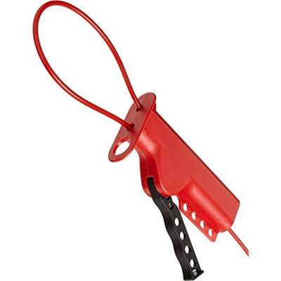 Brady Sistema de Bloqueo de Cable Versátil, 82mm x 152.40mm x 2.44m x 32.40mm, Rojo Brady Sistema de Bloqueo de Cable Versátil, 82mm x 152.40mm x 2.44m x 32.40mm, Rojo