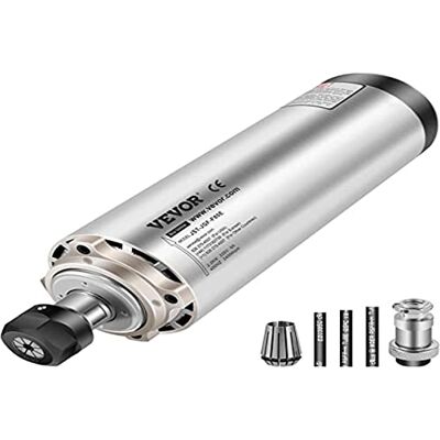 VEVOR Motor Husillo 2.2 KW 220V, Alta Velocidad 24,000 RPM, Refrigerado por Aire, Cono ER20, Frecuencia 400 Hz, Ideal para Fresado y Grabado VEVOR Motor Husillo 2.2 KW 220V, Alta Velocidad 24,000 RPM, Refrigerado por Aire, Cono ER20, Frecuencia 400 Hz, Ideal para Fresado y Grabado