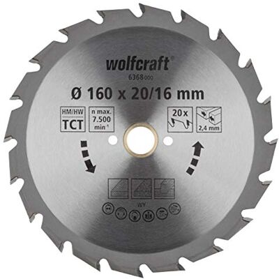 wolfcraft Disco de sierra circular de mano CT, serie verde I I Cortes semigruesos y rápidos wolfcraft Disco de sierra circular de mano CT, serie verde I I Cortes semigruesos y rápidos