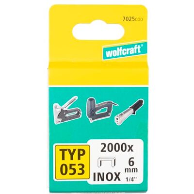 wolfcraft Grapa de lomo ancho, INOX, tipo 053 I I Para un agarre óptimo wolfcraft Grapa de lomo ancho, INOX, tipo 053 I I Para un agarre óptimo