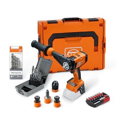 Fein Taladro atornillador a batería ASCM 18-4 QM AS Metal Advanced Top Set, con un juego de accesorios, 4 velocidades, motor sin escobillas e interfaz QuickIN, sin batería y cargador Fein Taladro atornillador a batería ASCM 18-4 QM AS Metal Advanced Top Set, con un juego de accesorios, 4 velocidades, motor sin escobillas e interfaz QuickIN, sin batería y cargador