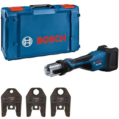 Bosch 18V System Herramienta de Prensado a Batería GPT 18V-32 (32 kN potencia, conect. plástico hasta 110 mm, conect. metal hasta 54 mm, incl. mesa mordaza prensa M15, M22, M28, XL-BOXX) Bosch 18V System Herramienta de Prensado a Batería GPT 18V-32 (32 kN potencia, conect. plástico hasta 110 mm, conect. metal hasta 54 mm, incl. mesa mordaza prensa M15, M22, M28, XL-BOXX)