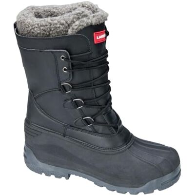 Lahti PRO Botas de Piel para Hombre Negro Negro y Gris Lahti PRO Botas de Piel para Hombre Negro Negro y Gris