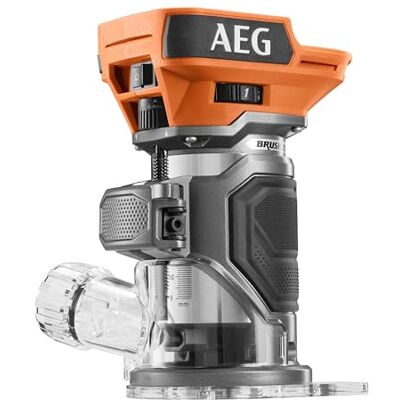 AEG BOF18BL3-0 Afiladora de 18 V BRUSHLESS, 15000 a 30000 rpm, carrera de fresado 36 mm, diámetro de las pinzas de sujeción de 6 mm (sin batería) AEG BOF18BL3-0 Afiladora de 18 V BRUSHLESS, 15000 a 30000 rpm, carrera de fresado 36 mm, diámetro de las pinzas de sujeción de 6 mm (sin batería)