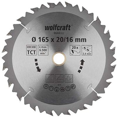 wolfcraft Disco de sierra circular de mano CT, serie marrón I I Cortes rápidos y bastos wolfcraft Disco de sierra circular de mano CT, serie marrón I I Cortes rápidos y bastos