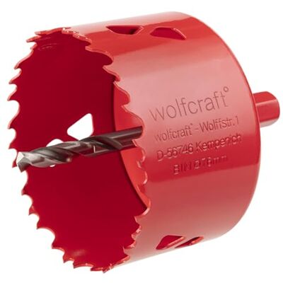 wolfcraft Sierra de corona BiM I I Para materiales de obra en seco, madera, plásticos y metales, profundidad de corte de 40 mm wolfcraft Sierra de corona BiM I I Para materiales de obra en seco, madera, plásticos y metales, profundidad de corte de 40 mm