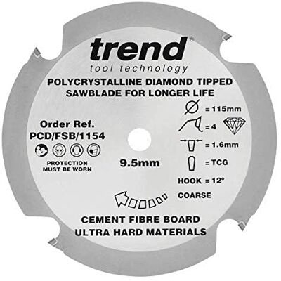 Trend - PCD/FSB/1154 - 115mm - 4 teeth - hoja de sierra Trend - PCD/FSB/1154 - 115mm - 4 teeth - hoja de sierra