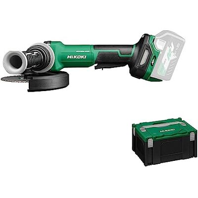 HIKOKI Akku Winkelschleifer G3615DVF, Schleifscheiben Ø: 150 mm (36V, Leerlaufdrehzahl: 3200-8000 min-1, Antriebsspindel: M14, Brushless, Zubehör im HSCIII Koffer) OHNE Akku u. Ladegerät. HIKOKI Akku Winkelschleifer G3615DVF, Schleifscheiben Ø: 150 mm (36V, Leerlaufdrehzahl: 3200-8000 min-1, Antriebsspindel: M14, Brushless, Zubehör im HSCIII Koffer) OHNE Akku u. Ladegerät.