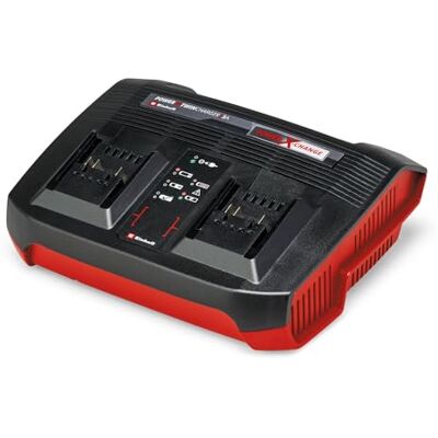 Einhell Originale Cargador Power-X-Twincharger 3 A Power X-Change (Iones de Litio, Carga paralela de 2 baterías de 18 V, ciclos de Carga adaptados a la situación, Sistema de Carga de 6 etapas) Einhell Originale Cargador Power-X-Twincharger 3 A Power X-Change (Iones de Litio, Carga paralela de 2 baterías de 18 V, ciclos de Carga adaptados a la situación, Sistema de Carga de 6 etapas)
